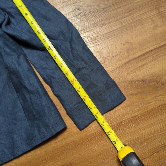 Talbots Open Front Blazer Style Jacket 100% Linen Blue Womens Size 2 Casual - Picture 8 of 8